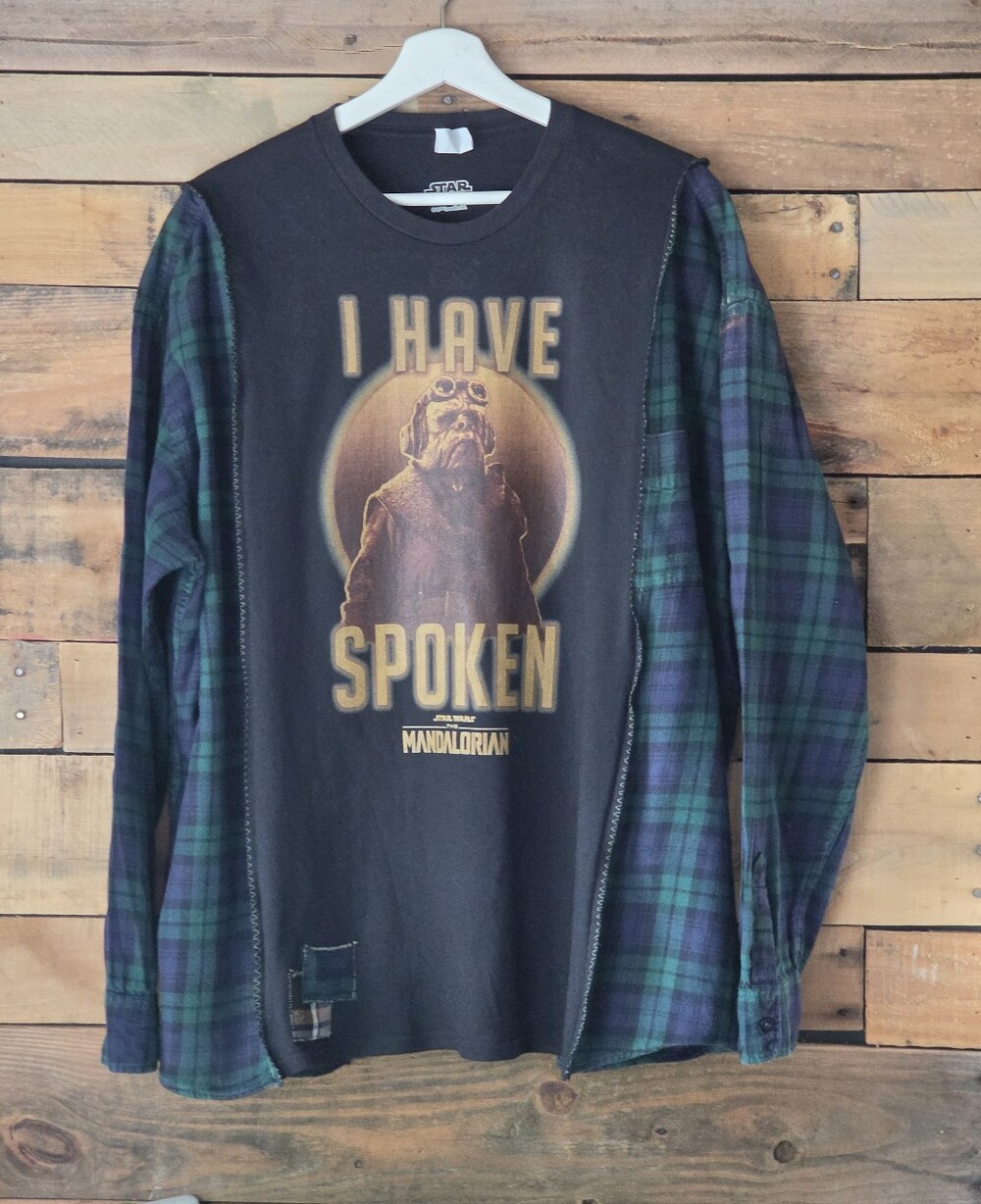 UpcycledStar Wars Graphic T-shirt The Mandalorian 'I Have Spoken'